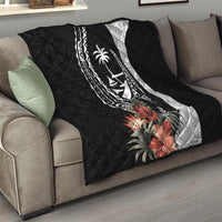 Hafa Adai Guam Quilt Tropical Flowers with Polynesian Pattern LT9 - Polynesian Pride