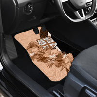 Bula Fiji Vintage Fijian Masi Pattern Car Mats Peach Fuzz Unique LT9 - Polynesian Pride