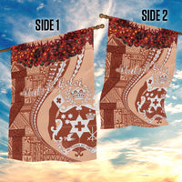 Vintage Tonga Kahoa Heilala Flower Garden Flag LT9 - Polynesian Pride