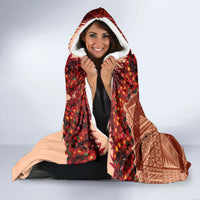Vintage Tonga Kahoa Heilala Flower Hooded Blanket LT9 - Polynesian Pride