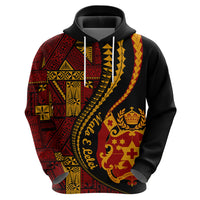 Vintage Tonga Malo E Lelei Ngatu Pattern Hoodie LT9 - Polynesian Pride