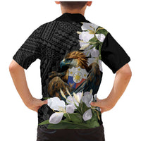 Philippines Eagle with Coat Of Arm Family Matching Mermaid Dress and Hawaiian Shirt Simple Sampaguita Jasmine LT9 - Polynesian Pride