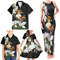Philippines Eagle with Coat Of Arm Family Matching Tank Maxi Dress and Hawaiian Shirt Simple Sampaguita Jasmine LT9 - Polynesian Pride