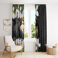Philippines Eagle with Coat Of Arm Window Curtain Simple Sampaguita Jasmine