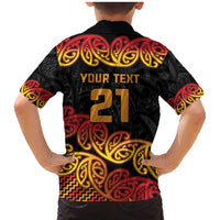 New Zealand Rugby Pacific Custom Family Matching Mermaid Dress and Hawaiian Shirt Rangatira Maori Kowhaiwhai Pattern LT9 - Polynesian Pride