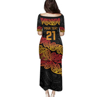 New Zealand Rugby Pacific Custom Family Matching Puletasi and Hawaiian Shirt Rangatira Maori Kowhaiwhai Pattern LT9 - Polynesian Pride