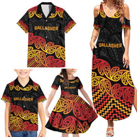 New Zealand Rugby Pacific Custom Family Matching Summer Maxi Dress and Hawaiian Shirt Rangatira Maori Kowhaiwhai Pattern LT9 - Polynesian Pride