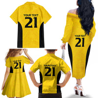 New Zealand Rugby Pacific Custom Family Matching Off The Shoulder Long Sleeve Dress and Hawaiian Shirt Hau Awhiowhio Maori Tribal Tattoo LT9 - Polynesian Pride
