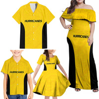 New Zealand Rugby Pacific Custom Family Matching Off Shoulder Maxi Dress and Hawaiian Shirt Hau Awhiowhio Maori Tribal Tattoo