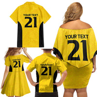 New Zealand Rugby Pacific Custom Family Matching Off Shoulder Short Dress and Hawaiian Shirt Hau Awhiowhio Maori Tribal Tattoo LT9 - Polynesian Pride
