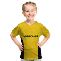 New Zealand Rugby Pacific Custom Kid T Shirt Hau Awhiowhio Maori Tribal Tattoo LT9 Gold - Polynesian Pride