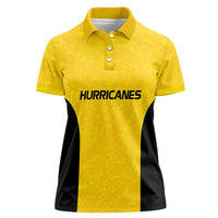 New Zealand Rugby Pacific Custom Women Polo Shirt Hau Awhiowhio Maori Tribal Tattoo LT9 Female Gold - Polynesian Pride