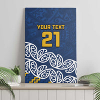 New Zealand Rugby Pacific Custom Canvas Wall Art Kahupeka Maori Kowhaiwhai Pattern LT9 - Polynesian Pride