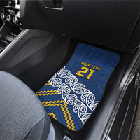 New Zealand Rugby Pacific Custom Car Mats Kahupeka Maori Kowhaiwhai Pattern LT9 - Polynesian Pride