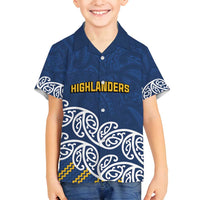 New Zealand Rugby Pacific Custom Family Matching Off Shoulder Maxi Dress and Hawaiian Shirt Kahupeka Maori Kowhaiwhai Pattern