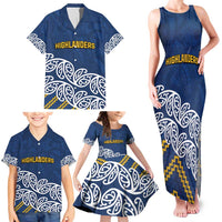 New Zealand Rugby Pacific Custom Family Matching Tank Maxi Dress and Hawaiian Shirt Kahupeka Maori Kowhaiwhai Pattern LT9 - Polynesian Pride