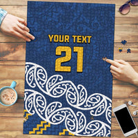New Zealand Rugby Pacific Custom Puzzle Kahupeka Maori Kowhaiwhai Pattern - Polynesian Pride