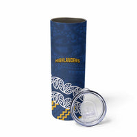 New Zealand Rugby Pacific Custom Skinny Tumbler Kahupeka Maori Kowhaiwhai Pattern
