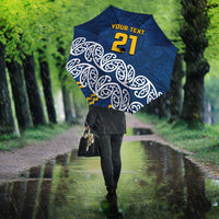 New Zealand Rugby Pacific Custom Umbrella Kahupeka Maori Kowhaiwhai Pattern LT9 - Polynesian Pride
