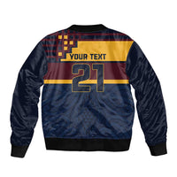 New Zealand Rugby Pacific Custom Bomber Jacket Kahupeka Retro 2025 Taniko Motif LT9 - Polynesian Pride