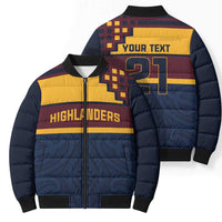 New Zealand Rugby Pacific Custom Bomber Puffer Jacket Kahupeka Retro 2025 Taniko Motif - Polynesian Pride