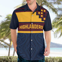 New Zealand Rugby Pacific Custom Hawaiian Shirt Kahupeka Retro 2025 Taniko Motif