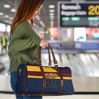 New Zealand Rugby Pacific Custom Travel Bag Kahupeka Retro 2025 Taniko Motif - Polynesian Pride