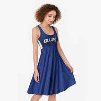 New Zealand Rugby Pacific Custom Midi Dress Kahurangi Auckland All Blue - Polynesian Pride