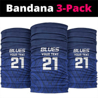 New Zealand Rugby Pacific Custom Neck Gaiter Kahurangi Auckland All Blue - Polynesian Pride