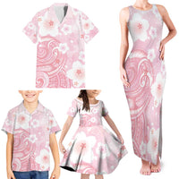 Japan Sakura Floral with Polynesian Vibe Family Matching Tank Maxi Dress and Hawaiian Shirt LT9 - Polynesian Pride