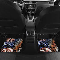 Marshall Islands Kwajalein Atoll Car Mats Plumeria Sea Turtle with Polynesian Tribal