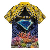 Tokelau Atafu Atoll Personalised Family Matching Off Shoulder Short Dress and Hawaiian Shirt Pacific Coral Reef Vibe LT9 - Polynesian Pride