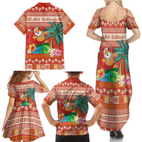 Hawaii Mele Kalikimaka Family Matching Summer Maxi Dress and Hawaiian Shirt Surfing Santa Funny Christmas LT9 - Polynesian Pride