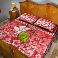 Personalised Hawaii Mele Kalikimaka Quilt Bed Set Santa Claus and Hula Dancing Merry Christmas LT9 - Polynesian Pride