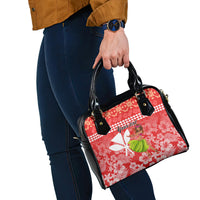 Personalised Hawaii Mele Kalikimaka Shoulder Handbag Santa Claus and Hula Dancing Merry Christmas LT9 - Polynesian Pride