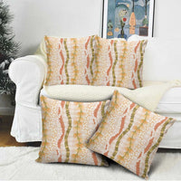 Hawaiian Ohia Lehua Lei Pillow Cover Plaid Palaka Ahiehie Pattern - Polynesian Pride