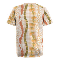 Hawaiian Ohia Lehua Lei Rugby Jersey Plaid Palaka Ahiehie Pattern - Polynesian Pride