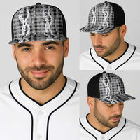 Hawaiian Ohia Lehua Lei Baseball Net Cap Plaid Palaka Eleele Pattern - Polynesian Pride
