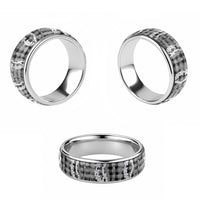 Hawaiian Ohia Lehua Lei Classic Ring Plaid Palaka Eleele Pattern - Polynesian Pride