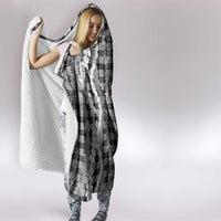 Hawaiian Ohia Lehua Lei Hooded Blanket Plaid Palaka Eleele Pattern - Polynesian Pride