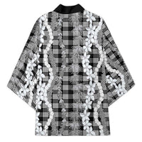 Hawaiian Ohia Lehua Lei Kimono Plaid Palaka Eleele Pattern - Polynesian Pride