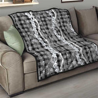 Hawaiian Ohia Lehua Lei Quilt Plaid Palaka Eleele Pattern - Polynesian Pride
