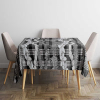 Hawaiian Ohia Lehua Lei Tablecloth Plaid Palaka Eleele Pattern - Polynesian Pride