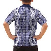 Hawaiian Ohia Lehua Lei Hawaiian Shirt Plaid Palaka Uliuli hohonu Pattern - Polynesian Pride