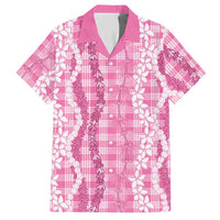 Hawaiian Ohia Lehua Lei Hawaiian Shirt Plaid Palaka Akala Pattern - Polynesian Pride