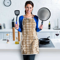 Hawaiian Ohia Lehua Lei Apron Plaid Palaka Kalaihaahaa Pattern - Polynesian Pride