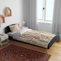 Hawaiian Ohia Lehua Lei Bedding Set Plaid Palaka Kalaihaahaa Pattern - Polynesian Pride