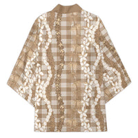 Hawaiian Ohia Lehua Lei Kimono Plaid Palaka Kalaihaahaa Pattern - Polynesian Pride