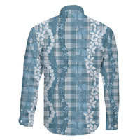 Hawaiian Ohia Lehua Lei Family Matching Short Sleeve Bodycon Dress and Hawaiian Shirt Plaid Palaka Uliuli Omaomao Pattern LT9 - Polynesian Pride