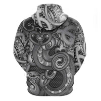 Aotearoa Maori Hei Tiki Hoodie Kiwikiwi Kowhaiwhai Puhoro Motif